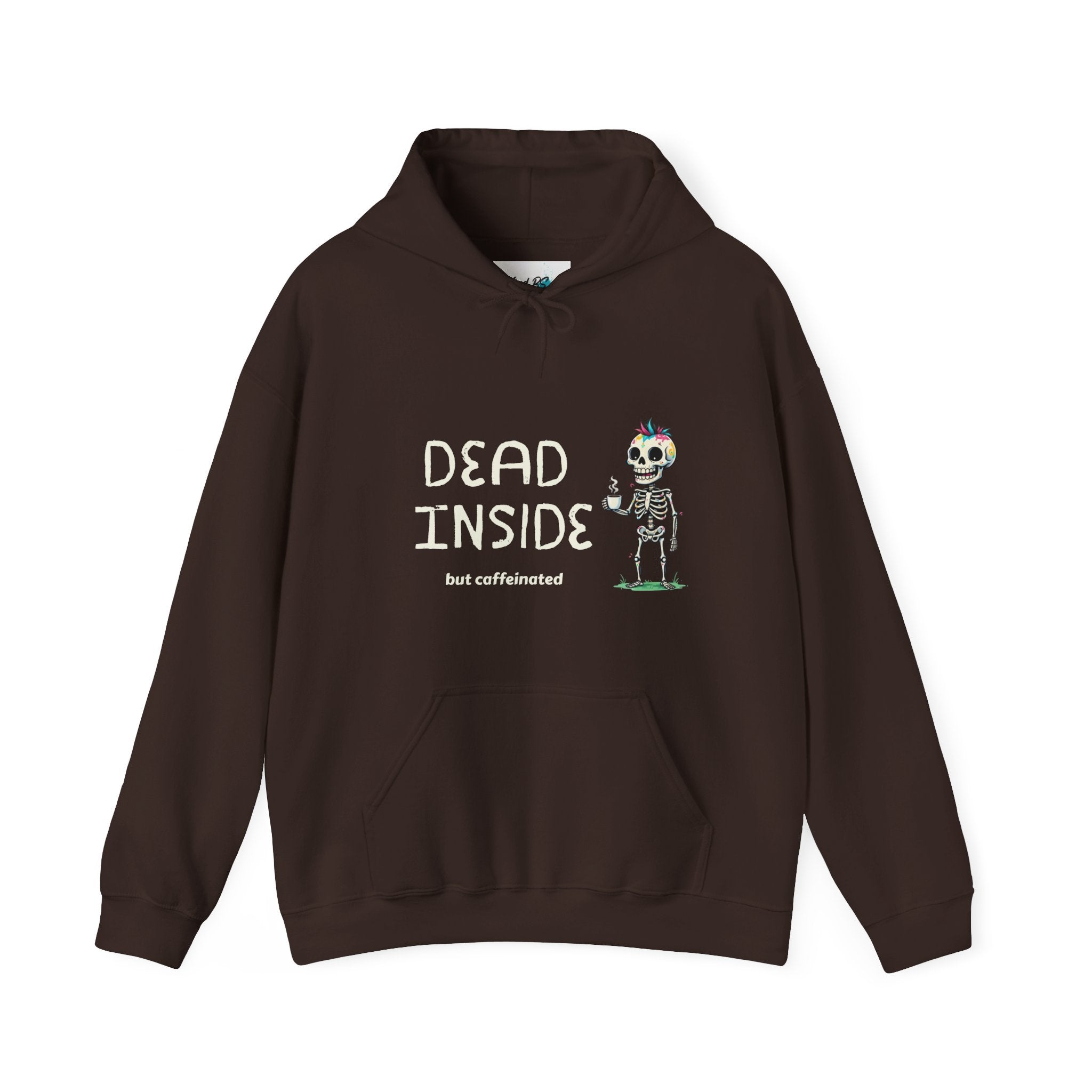 Dead Inside Skull Hoodie | Cozy Sweatshirt | Cute Gift for Friends | Fun Casual Wear | Perfect for Fall & Winter