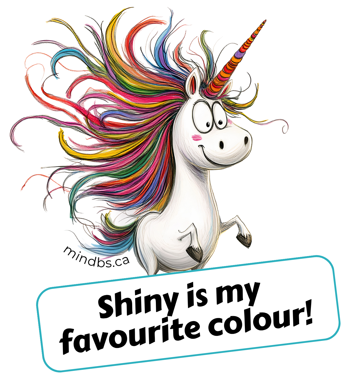Shiny is my Favourite Colour Kiss-cut vinyl funny sticker