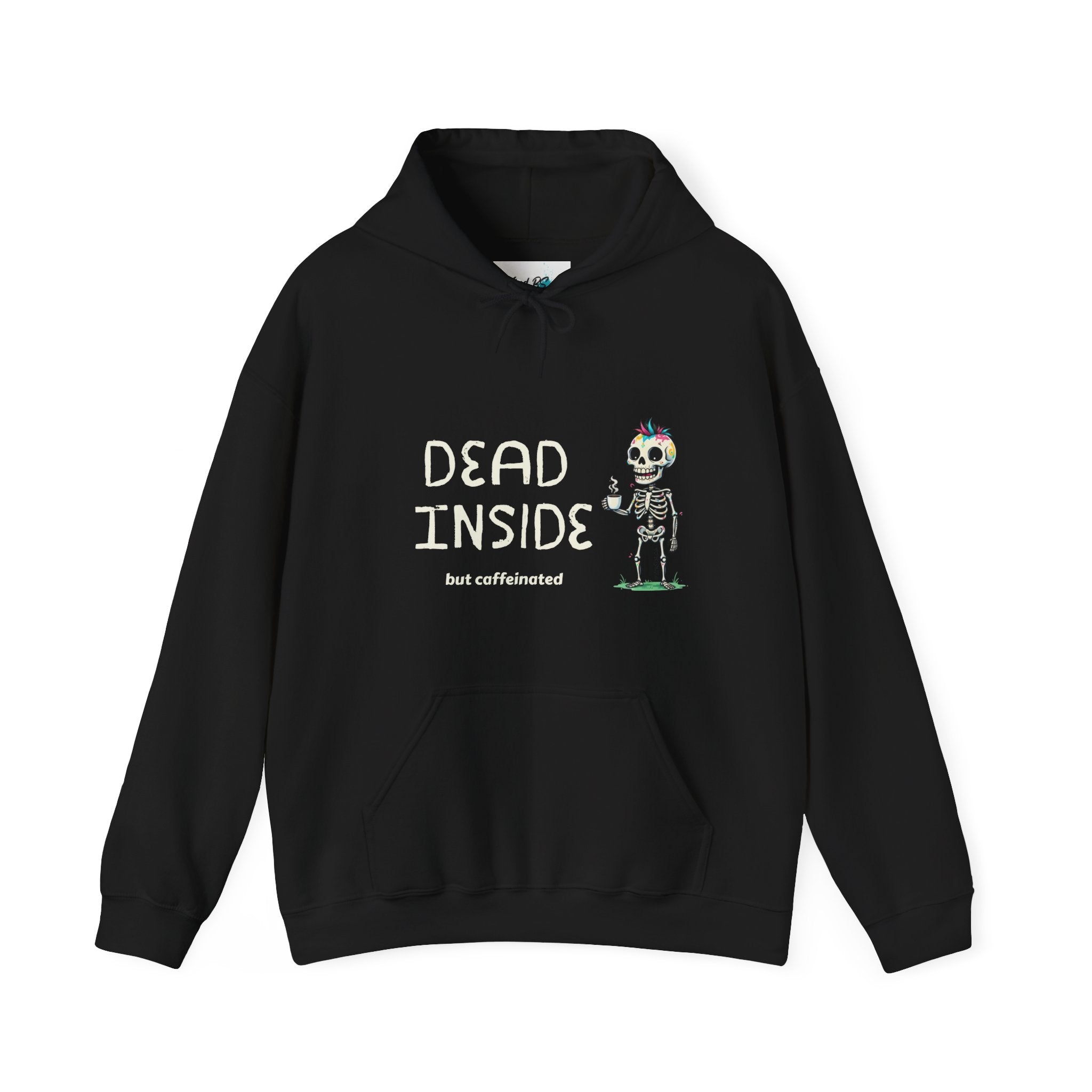 Dead Inside Skull Hoodie | Cozy Sweatshirt | Cute Gift for Friends | Fun Casual Wear | Perfect for Fall & Winter