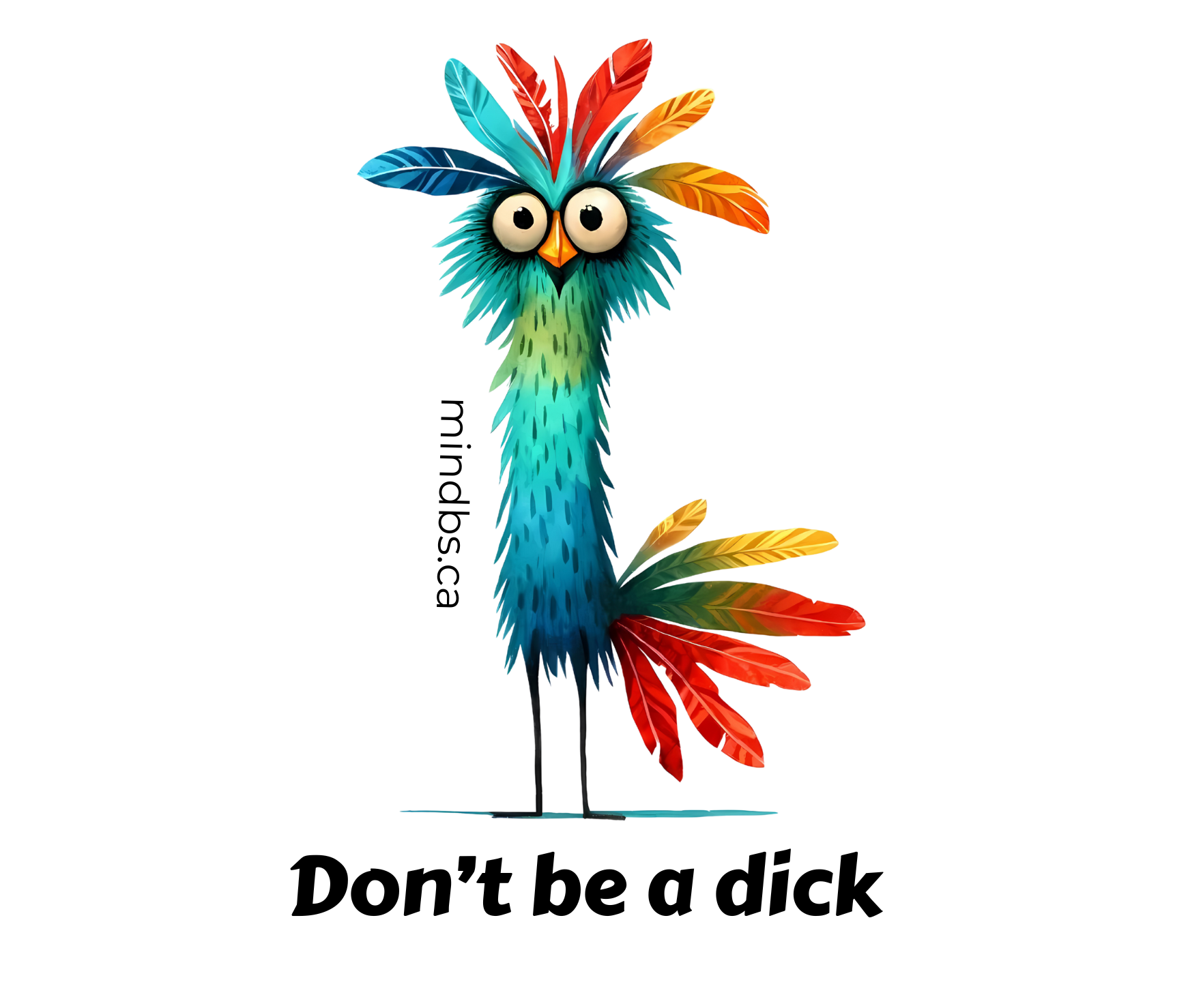 Don't be a Dick kiss-cut vinyl funny sticker