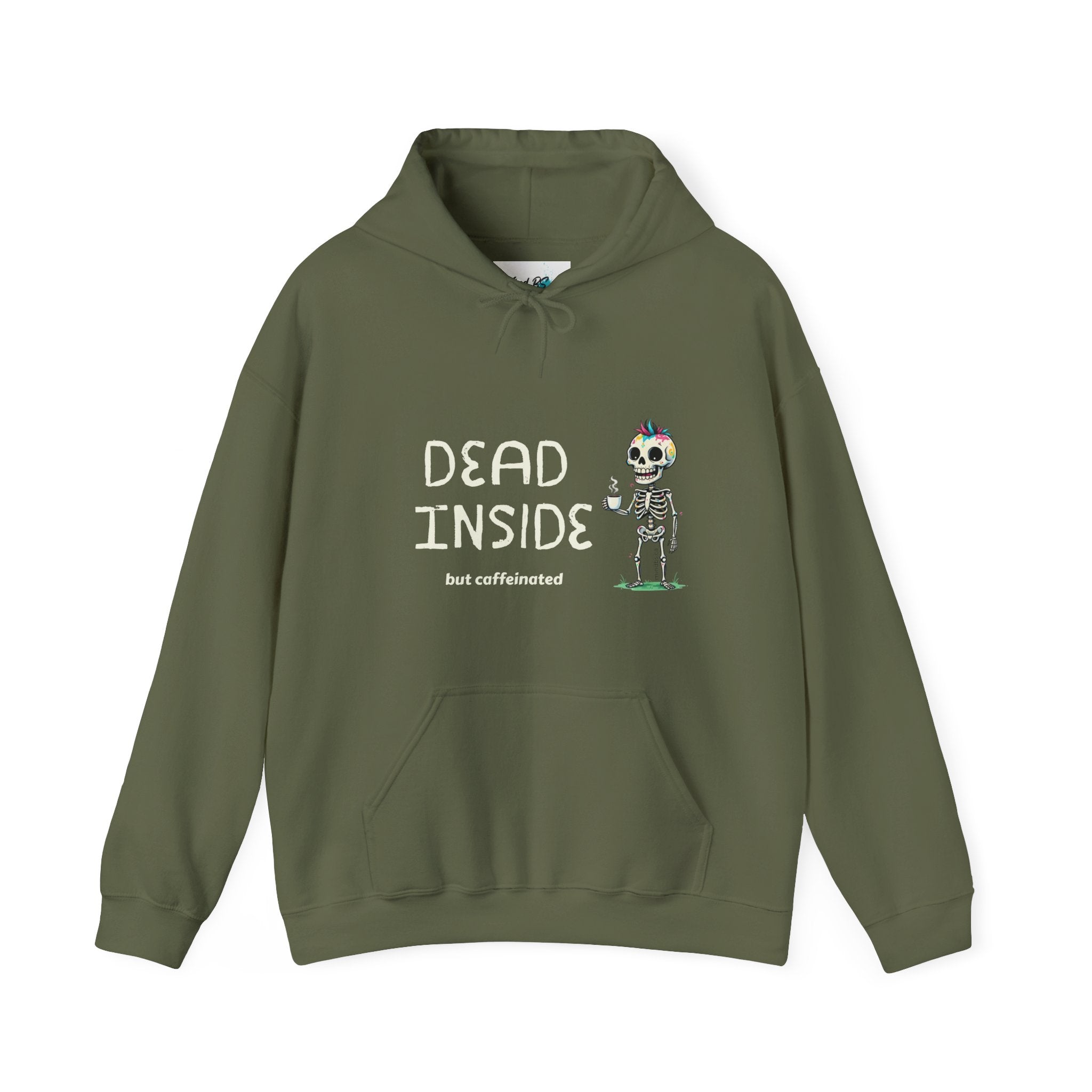Dead Inside Skull Hoodie | Cozy Sweatshirt | Cute Gift for Friends | Fun Casual Wear | Perfect for Fall & Winter